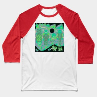 alien mandala brick doll ecopop Baseball T-Shirt